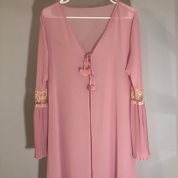 VINTAGE 60s/70s style pink negligee - Picture 2 of 4